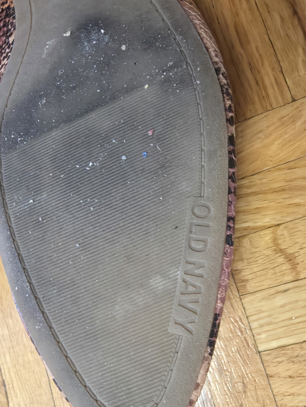 OLD NAVY Snake-Print Slide Mules in Blush Pink - Picture 3 of 3